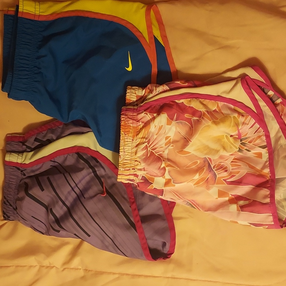 3 pairs of girls Nike shorts size medium